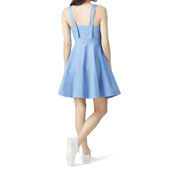 COLOR ME COURTNEY Alle‎ Blue Canvas Utility Dress Women's SIZE 4 - Picture 13 of 13